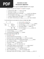 Possessive Adjectives: Departamento de Inglés