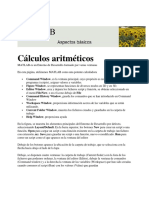 Cálculos Aritméticos