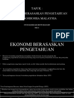Ekonomi Berasaskan Pengetahuan Dan Sogoshosha Malaysia