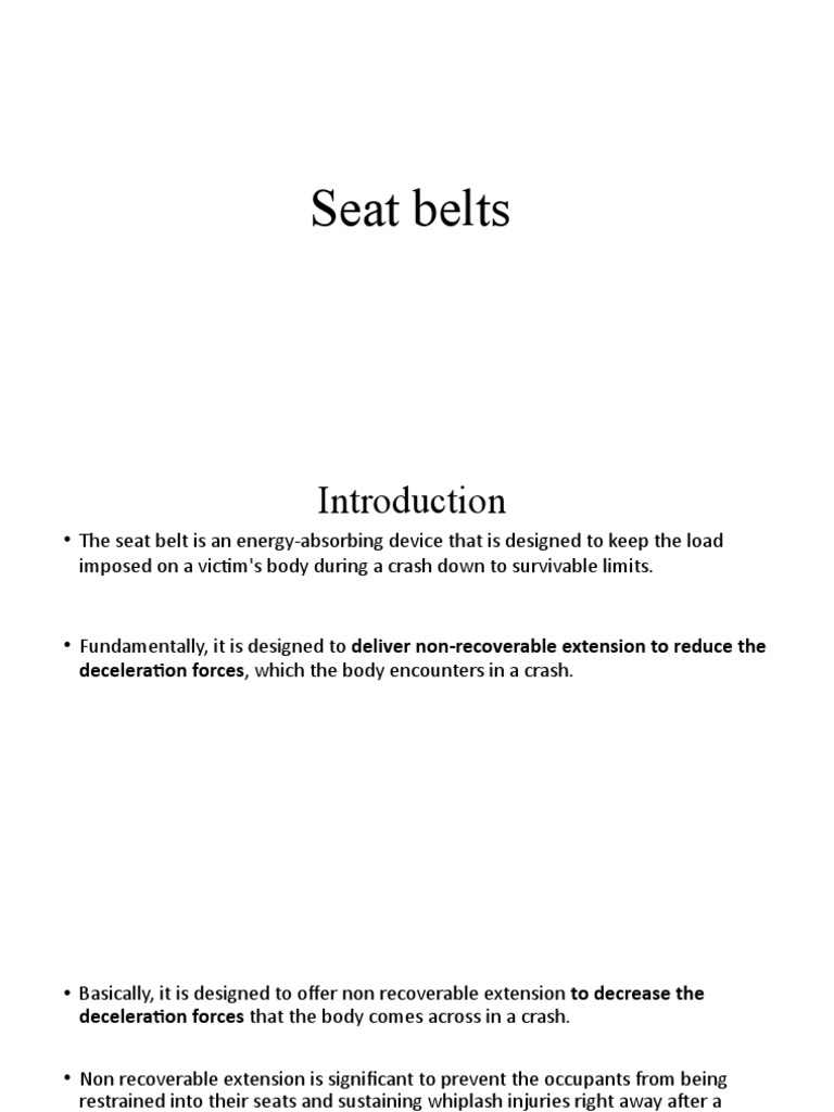 Understanding Seat Belt Mechanics | PDF | Yarn | Seat Belt