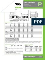 P360 CB8x4MHZ Specifications Four Axle Tipper Truck Dimensions