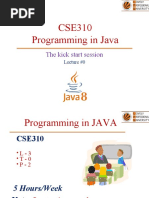 CSE310 Programming in Java: The Kick Start Session