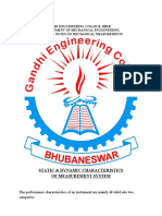 Gandhi Enggineering College, BBSR Department of Mechanical Enggineering Lecture Notes On Mechanical Measurements