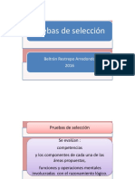 Aspectos de La Prueba de Selección