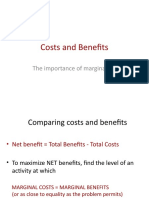 Marginal Benefit and Marginal Cost