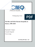 The Rise and Fall of Income Inequality in Mexico, 1989-2010: Working Paper Series