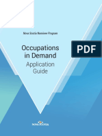 Occupations in Demand: Application Guide