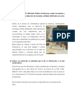 Peritajes de monedas y billetes falsificados en Abancay