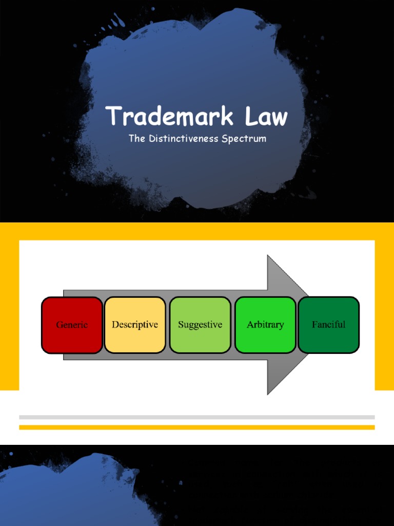 Trademark Distinctiveness Spectrum | PDF | Trademark Distinctiveness ...