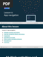 Lesson 6 - App Navigation