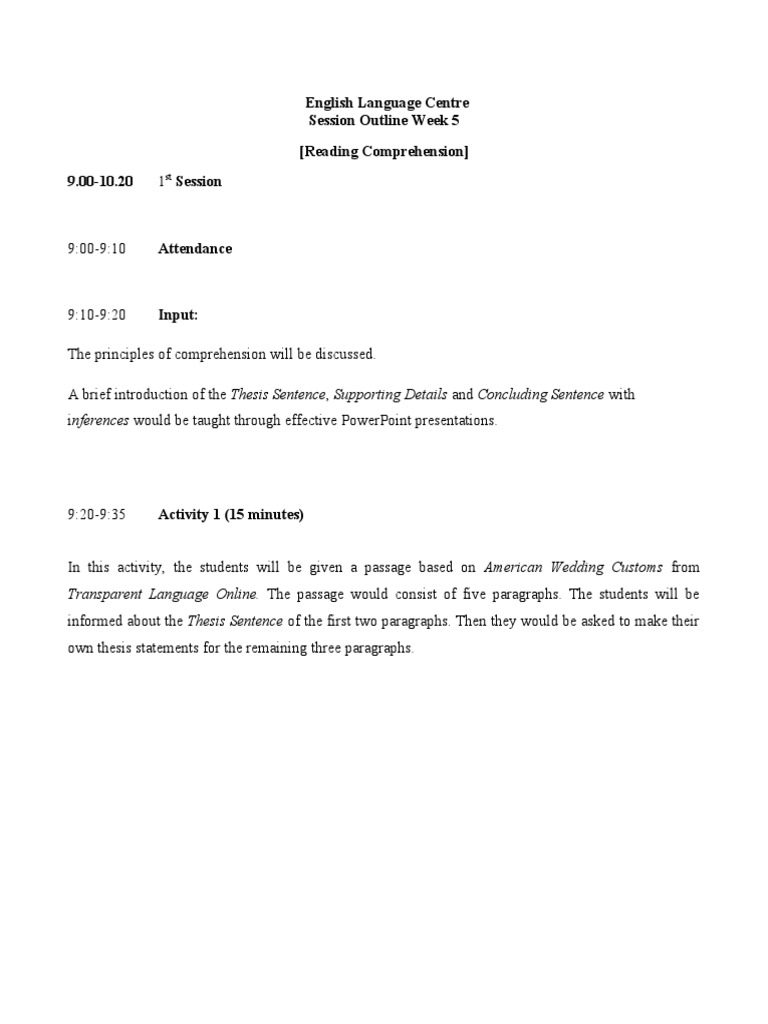 Week 5 Reading Comprehension | PDF | Bridesmaid | Bride