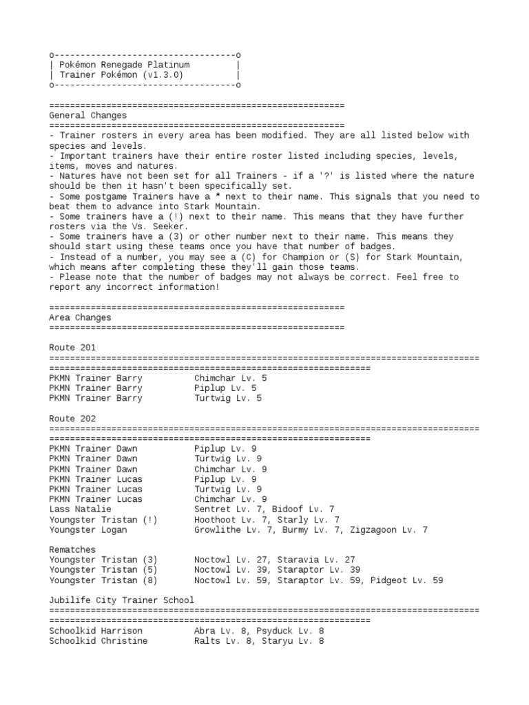 Trainer Pokemon | PDF | Pokémon | Nature