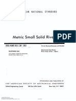 ASME B18.1.3M-1983 Metric Small Solid Rivets