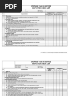 Copy of in Service Storage Tank Inspection and Verification Checklist