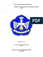 Laporan Penelitian Sosiologi Dheswita X IIS 3