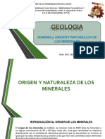 SEMANA 3 Origen y Naturaleza de Los Minerales