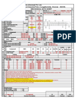 Precision Equipments (Chennai) Pvt. Ltd. Plot No.B-70/1, Sipcot Industrial Park, Irrungattukottai, Chennai - 602105. Mechanical Data Sheet