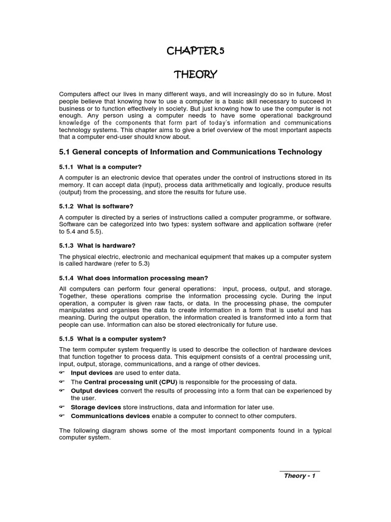 Theory Notes PDF | PDF | Computer Data Storage | World Wide Web