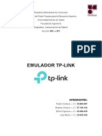 SECCIÓN IC#071 - COMUNICACIÓN DE DATOS I - EMULADOR TP-LINK