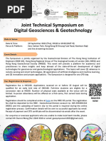 Flyer For Symposium On Digital Geosciences Geotechnology - Final