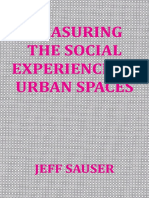 Social Experience of Urban Spaces