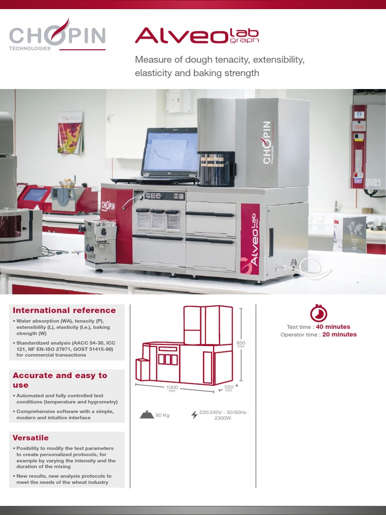 Measure of Dough Tenacity, Extensibility, Elasticity and Baking Strength PDF Wheat Dough
