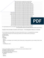 Analytical Instrumentation Practice Test Questions