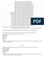 Analytical Instrumentation Questions and Answers - Introduction To Chromatography