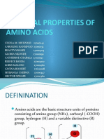 Chemical Properties of Amino Acids