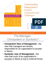 Understanding Management's Context:: Constraints and Challenges