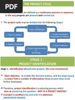 AEB 422 Lecture Notes April 02 - 09 - 2021 Project Cycle - Identification