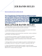 Bollinger Bands Rules