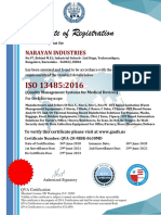 Certificate of Registration: Narayan Industries