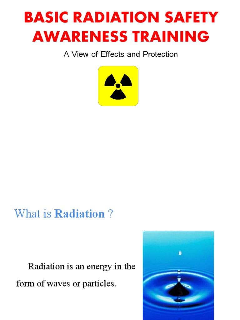 Radiation Safety Awareness Training | PDF | Ionizing Radiation ...