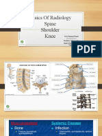 Basics of Radiology Spine Shoulder Knee: DR AJ Romesh Prasad Paediatric Orthopaedics Hand & Micro Vascular Surgeon