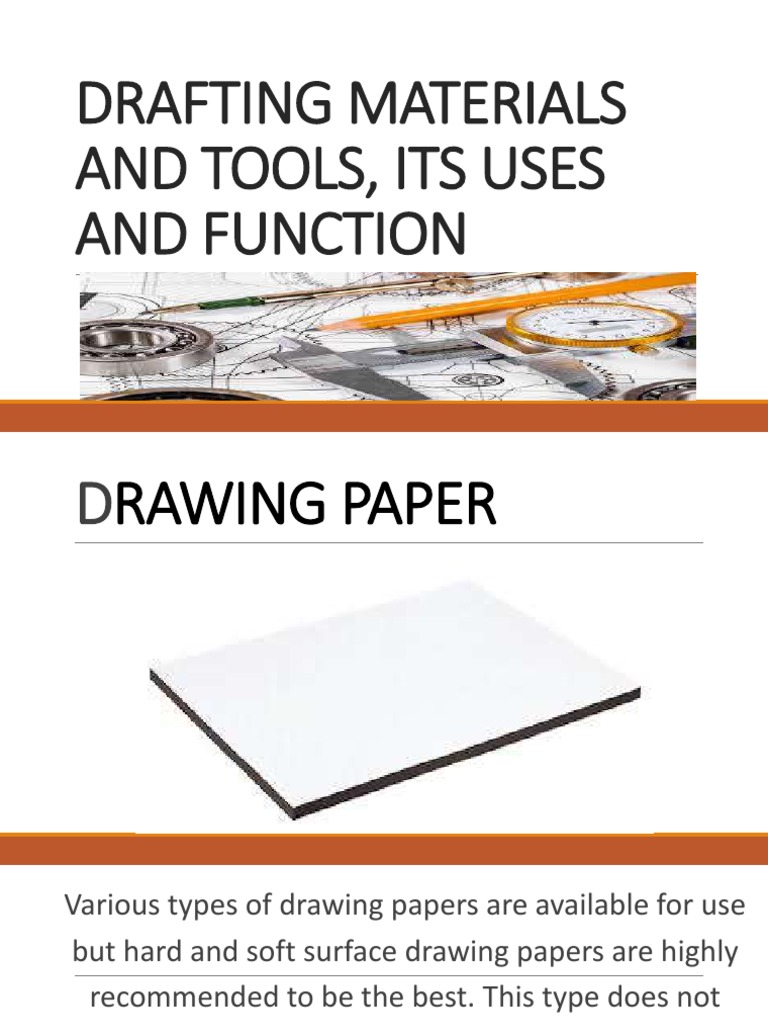 Essential Drafting Tools and Materials | PDF | Pencil | Drawing