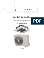Mini-Split Air Conditioner: Cassette Type