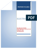 BSC Electronics Revised Syllabus 080920