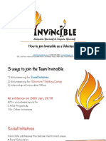 How To Join Invincible As A Volunteer?