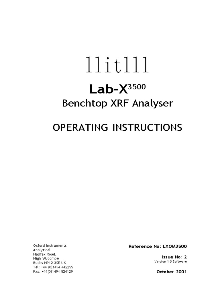 Lab X3500 User Manual PDF Mains Electricity Calibration