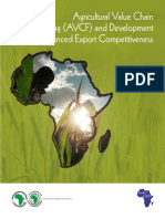 Agricultural Value Chain Financing AVCF and Development For Enhanced Export Competitiveness
