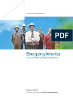 Energizing America: Facts For Addressing Energy Policy