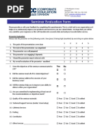 Seminar Evaluation Form - 0