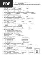 Science 8 Summative Test Third Quarter Name: - Year and Section