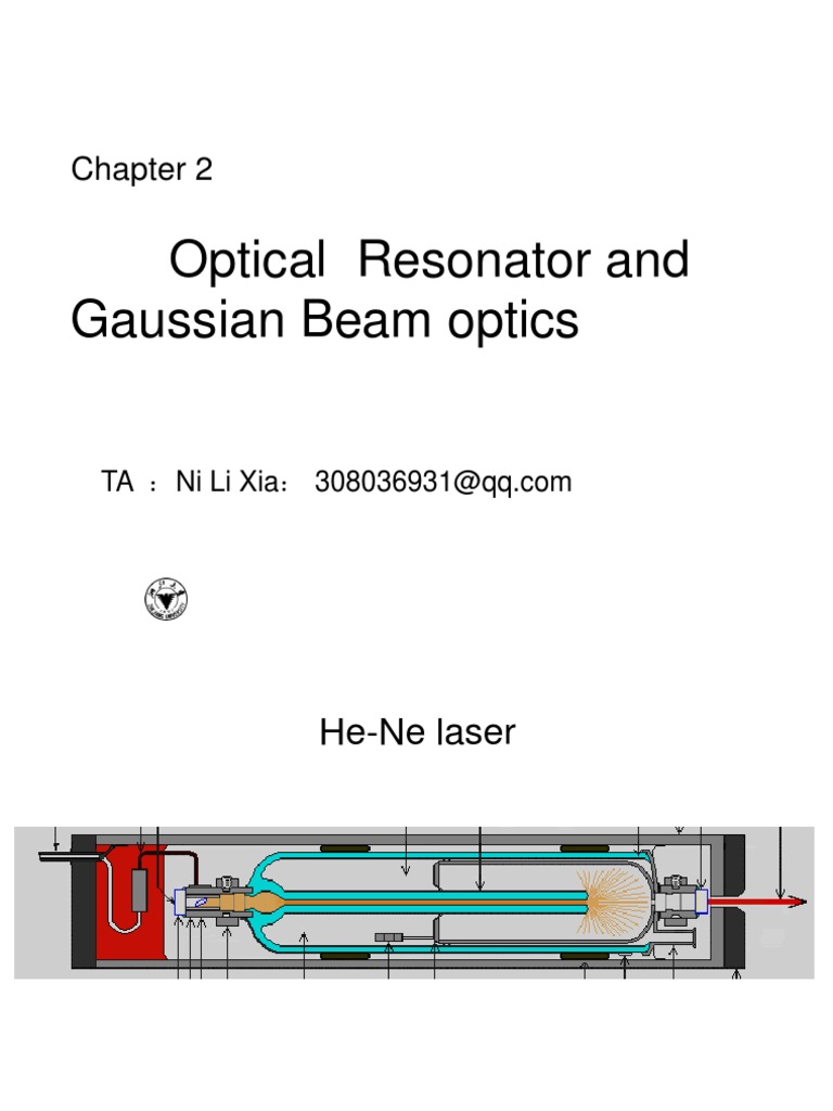 Optical Resonator and Gaussian Beam Optics | PDF | Optics | Waves