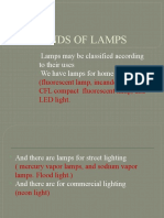 Kinds of Lamps: Lamps May Be Classified According To Their Uses We Have Lamps For Home