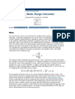 Mean, Median, Mode, Range Calculator: Statistics Calculator Standard Deviation Calculator Sample Size Calculator