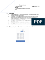 Therapy Format I. Therapy: News Sharing Therapy Date: July 28, 2021 II. Materials/Equipment