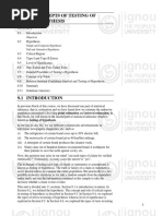 Unit 9 Concepts of Testing of Hypothesis: Structure