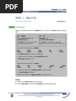 Verb Ing or To British English Teacher